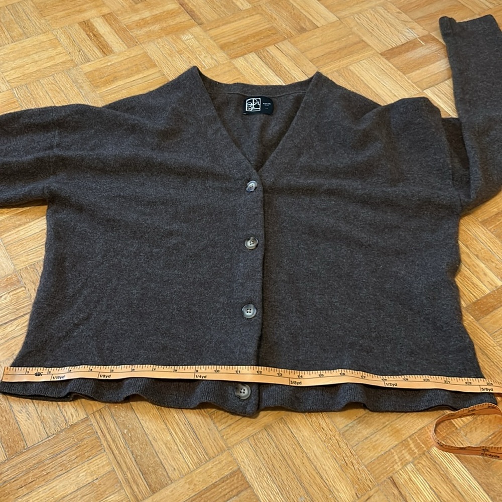Oak + Fort. Women's Brown Cardigan Sweater - Picture 5 of 13